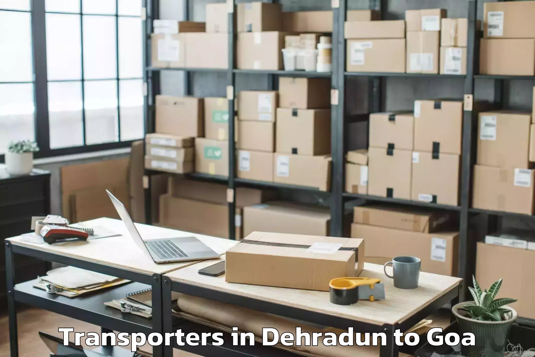 Hassle-Free Dehradun to Morjim Transporters